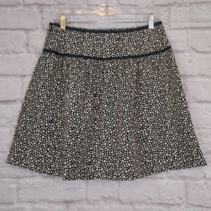 The Limited Cream and Black Polkadot Skirt Size 4